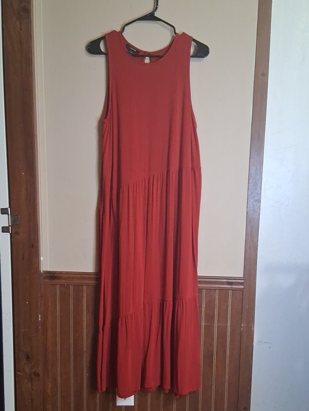 Alfani Sleeveless Maxi Dress in Rust